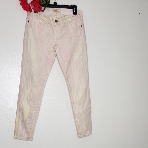 NEW Current Elliott Marble Taffy Cigarette Jeans Skinny Stiletto Ankle Summer - Picture 6 of 16